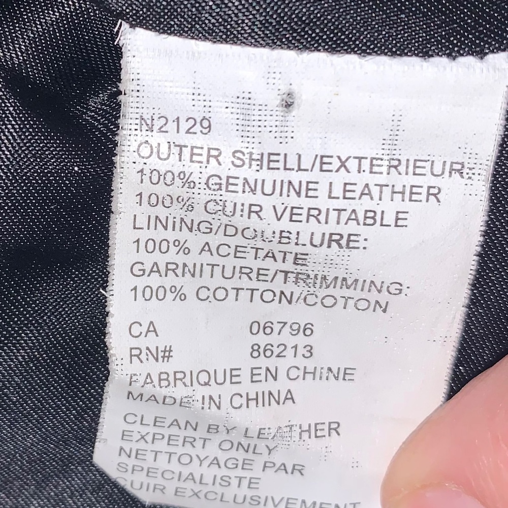 Vintage Tristan & Iseult Genuine Leather Jacket XS Black Fitted Lined Statement - Picture 10 of 16